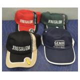(3) Jerusalem Hats & (1) Gemm Hat