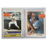 (2) 1978 & 1979 Topps Pete Rose Cards