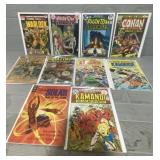(10) Marvel & DC Comic Books