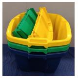 (3) Totes w/ (2) Lids