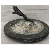 1984 John Wright Cast Iron Frog Theme Sundial