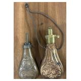 (2) Black Powder Flasks