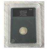 1872 US Silver Half Dime in Holder