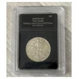 1942 90% Silver US Walking Liberty Half Dollar