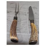 Variety Carving Knife/Fork w/Sterling Silver Caps