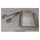 Serving Tray & Tongs