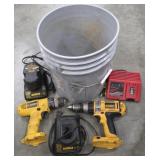 (2) DeWalt Drills w/ Chargers & Milwaukee Charger