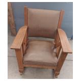 Mid Century Mission Oak Rocking Chair