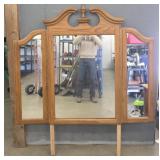 Large Wood Dresser Mirror