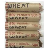 (5) Rolls of Various Wheat Pennies