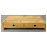 Ecobambu Bamboo Monitor Stand Riser w/ Drawers