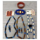Native American Necklaces, Earrings, Barrets etc.