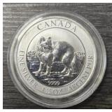 1ï¿½-Ounce Silver Round: Artic Fox