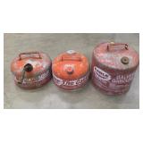 (3) Vintage Gas Cans