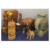 (5) Various Elephant Decor