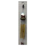 Beautiful Painted Resin & Solid Brass Wind Chime