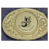 Silver Sikeston Bootheed Rodeo Belt Buckle