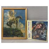 Native American Artwork & Sealed Puzzle