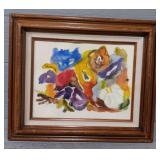 Signed Water Color Painting In Frame