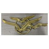 1978 Syroco Seagulls In Flight Gold Wall Art