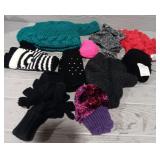 Variety of Women's Hats Gloves & Head Band