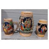 () Vintage Germany Beer Steins