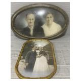 (2) Antique Portraits Of A Couple