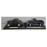 1939 Chevy Coupe & 1940 Ford Pickup Die-Casts