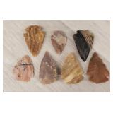 (7) Agate Arrowheads