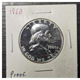 Proof 1960-P Franklin Half Dollar