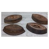(4) Antique Irons