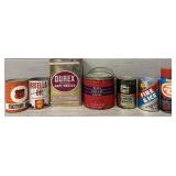 (7) Vintage Assorted Automotive Oils & Cans
