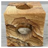 Stone Tea Candle Holder