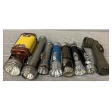 (8) Vintage Flashlights