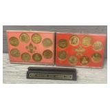 (2) Mint Coin Collection w/ Stand