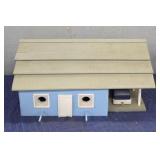 Decorative Blue Wood Car Birdhouse