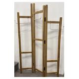Unique Tri-Fold Wooden Display Rack