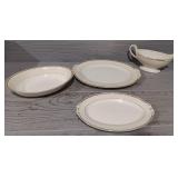 Vintage 5 PC Eggshell Gearghlin Dinner Ware