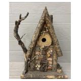 Beautifully Decorated Wooden Birdhouse