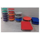 (36) Piece Pyrex Bowl Set With Lids