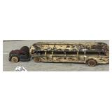 Antique 1933 Arcade Greyhound Bus - Metal