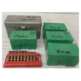 (6) 6mm Rounds, 6mm Brass Shells & (5) Boxes