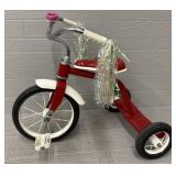 Red&White Tricycle w/ Ringer Bell & Glitter Tinsel