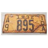 1932 Idaho License Plate
