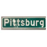 ï¿½Pittsburgï¿½ Reflective Street Sign
