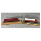 (2) Collector Fire Engines in Display Cases