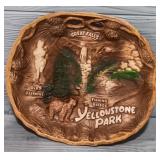Vintage Resin Yellowstone Park Bowl Decor