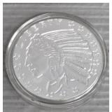 One Ounce Silver Indian Head Round