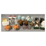 (12) Assorted Sets Salt & Pepper Shakers