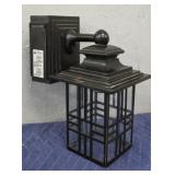 Outdoor Wall Light Fixture w/ Outlet